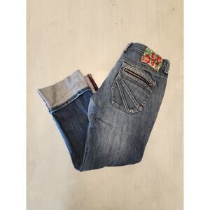 Elements Women's Capri Jeans SZ 3 Y2K Denim Low Rise